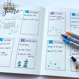 Clean Color DOT Pen 6er-Set in der Gruppe Stifte / Künstlerstifte / Marker bei Pen Store (125138)