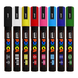 Posca PC-5M Standard Colours 8er-Set in der Gruppe Stifte / Künstlerstifte / Marker bei Pen Store (125148)