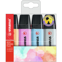 Boss Pastell Nr. 3 4er-Pack in der Gruppe Stifte / Etikettierung und Büro / Textmarker bei Pen Store (125425)