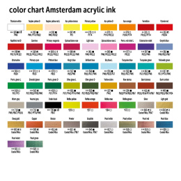 Acrylic Ink 30 ml in der Gruppe Künstlerbedarf / Künstlerfarben / Acrylfarbe bei Pen Store (125617_r)