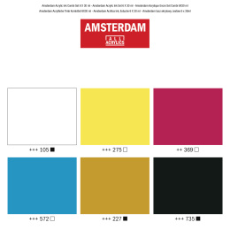 Acrylfarbe Ink Set 6 × 30 ml in der Gruppe Künstlerbedarf / Künstlerfarben / Acrylfarbe bei Pen Store (125673)