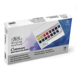 Cotman Aquarellfarben-Set Deluxe Sketchers Pocket Box in der Gruppe Künstlerbedarf / Künstlerfarben / Aquarell bei Pen Store (125826)