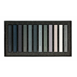 Ölpastellkreide Hart Grey Tones 12er-Set in der Gruppe Künstlerbedarf / Buntstifte und Bleistifte / Pastellkreiden bei Pen Store (125972)
