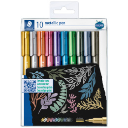 Metallic pen 10-pack in der Gruppe Stifte / Künstlerstifte / Filzstifte bei Pen Store (126591)