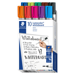 Lumocolor Whiteboard marker 10-pack 2 mm in der Gruppe Stifte / Etikettierung und Büro / Whiteboard Marker bei Pen Store (126607)
