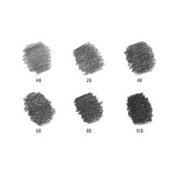 Mars Lumograph Graphite 6-pack in der Gruppe Stifte / Schreiben / Bleistifte bei Pen Store (126609)
