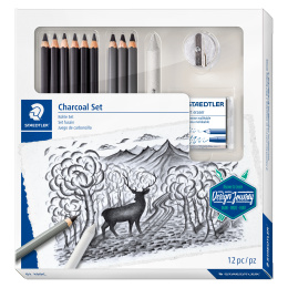 Mixed Lumograph Charcoal set in der Gruppe Künstlerbedarf / Buntstifte und Bleistifte / Kohlestifte und Zeichenkohle bei Pen Store (126614)
