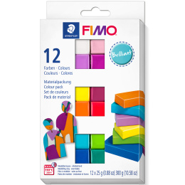 FIMO Soft Modelling Clay 12 x 25 g Brilliant colours in der Gruppe Basteln & Hobby / Basteln / Modellieren bei Pen Store (126650)