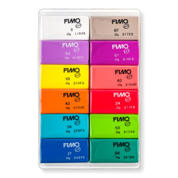 FIMO Soft Modelling Clay 12 x 25 g Brilliant colours in der Gruppe Basteln & Hobby / Basteln / Modellieren bei Pen Store (126650)