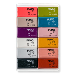 FIMO Soft Modelling Clay 12 x 25 g Fashion colours in der Gruppe Basteln & Hobby / Basteln / Modellieren bei Pen Store (126653)