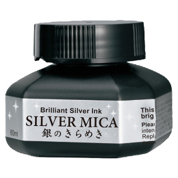 Silver Mica Ink 60 ml in der Gruppe Künstlerbedarf / Künstlerfarben / Tusche und Tinte bei Pen Store (126927)