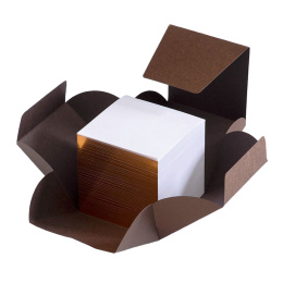 Quadratischer Notizblock Cube S Copper in der Gruppe Papier & Blöcke / Schreiben und Notizen / Notizblock und Notizhefte bei Pen Store (127227)