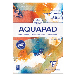 Aquapad Aquarellblock 300 g A4 in der Gruppe Papier & Blöcke / Künstlerblöcke / Aquarellpapier bei Pen Store (127415)
