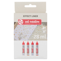 Effect Liner Set 4 x 28 ml Standard Pearl in der Gruppe Basteln & Hobby / Farben / Hobbyfarben bei Pen Store (127517)