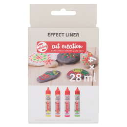 Effect Liner Set 4 x 28 ml Neon in der Gruppe Basteln & Hobby / Farben / Hobbyfarben bei Pen Store (127518)