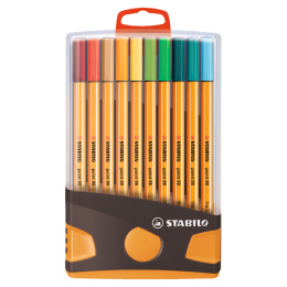 Point 88 Fineliner Colorparade 20er-Pack in der Gruppe Stifte / Schreiben / Fineliner bei Pen Store (127805)