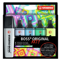 Boss Arty Kalte Farben 5er-Pack in der Gruppe Stifte / Etikettierung und Büro / Textmarker bei Pen Store (127811)