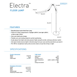 Electra Floor Lamp in der Gruppe Basteln & Hobby / Hobbyzubehör / Beleuchtung bei Pen Store (127829)