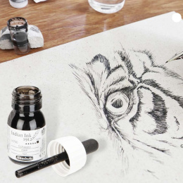 Indian Ink Black 28 ml in der Gruppe Künstlerbedarf / Künstlerfarben / Tusche und Tinte bei Pen Store (128023)