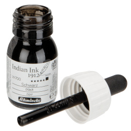Indian Ink Black 28 ml in der Gruppe Künstlerbedarf / Künstlerfarben / Tusche und Tinte bei Pen Store (128023)