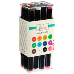 Dual-tip Markers 12-set in der Gruppe Stifte / Künstlerstifte / Filzstifte bei Pen Store (128517)