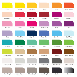 Promarker Brush Essential Collection 48er-Set  in der Gruppe Stifte / Künstlerstifte / Marker bei Pen Store (128606)