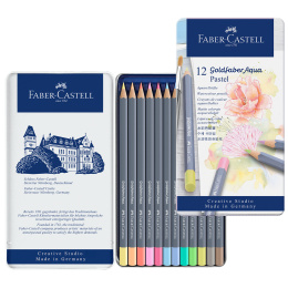 Goldfaber Aqua Aquarellstifte 12er-Set Pastel in der Gruppe Stifte / Künstlerstifte / Aquarellstifte bei Pen Store (128726)
