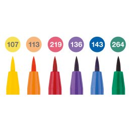 PITT Artist Brush 6er-Pack Colour in der Gruppe Stifte / Künstlerstifte / Pinselstifte bei Pen Store (128747)