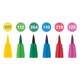 PITT Artist Brush 6er-Pack Spring in der Gruppe Stifte / Künstlerstifte / Pinselstifte bei Pen Store (128749)