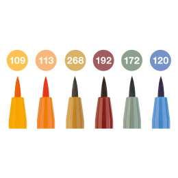PITT Artist Brush 6er-Pack Fall in der Gruppe Stifte / Künstlerstifte / Pinselstifte bei Pen Store (128751)