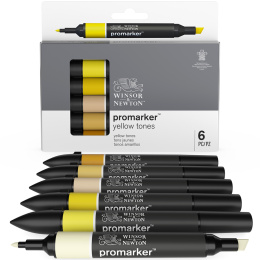 Promarker 6er-Set Yellow tones in der Gruppe Stifte / Künstlerstifte / Marker bei Pen Store (128776)
