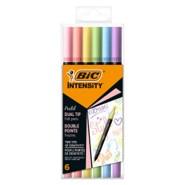 Intensity Dual Tip Pastel 6er-Set in der Gruppe Stifte / Künstlerstifte / Pinselstifte bei Pen Store (128859)