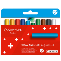 Swisscolor Aquarelle Pastellkreiden 10er-Set in der Gruppe Künstlerbedarf / Buntstifte und Bleistifte / Ölpastellkreide bei Pen Store (128916)