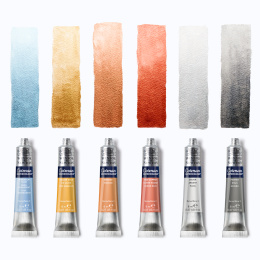 Cotman Aquarellfarbe Metallic Collection Tubes 8 ml 6er-Set in der Gruppe Künstlerbedarf / Künstlerfarben / Aquarell bei Pen Store (129130)