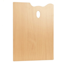 Holzpalette Rechteckig 35 x 45 cm in der Gruppe Künstlerbedarf / Atelier / Mischpaletten bei Pen Store (129183)