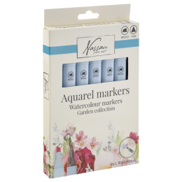 Watercolour Marker Set Dual Tip, 6 tlg Garten in der Gruppe Stifte / Künstlerstifte / Aquarellstifte bei Pen Store (129349)