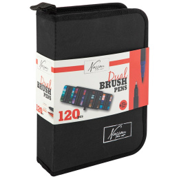 Doppelpinselstifte 120 stk + etui in der Gruppe Stifte / Künstlerstifte / Pinselstifte bei Pen Store (129353)
