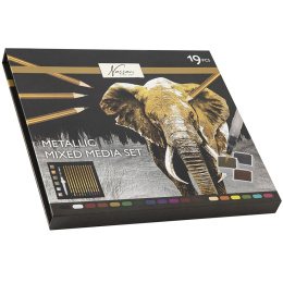 Metallic Mixed Media 19-Set in der Gruppe Künstlerbedarf / Künstlerset / Malset bei Pen Store (129356)