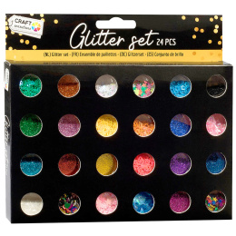 Glitter Mix 24 x 2g in der Gruppe Basteln & Hobby / Basteln / Basteln und DIY bei Pen Store (129398)