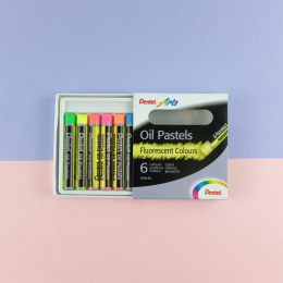 Ölpastel Fluo 6er-Set in der Gruppe Künstlerbedarf / Buntstifte und Bleistifte / Ölpastellkreide bei Pen Store (129515)