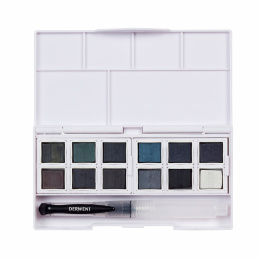 Tinted Charcoal Paint Pan Set 12 1/2-Näpfe in der Gruppe Künstlerbedarf / Künstlerfarben / Aquarell / Aquarellfarbe im Napf bei Pen Store (129568)