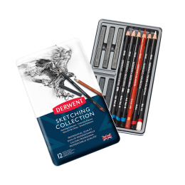 Sketching Collection 12er-Set in der Gruppe Künstlerbedarf / Buntstifte und Bleistifte / Kohlestifte und Zeichenkohle bei Pen Store (129574)
