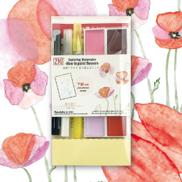 Aquarellfarben mit Zubehör 12-tlg Flowers in der Gruppe Künstlerbedarf / Künstlerset / Malset bei Pen Store (129612)