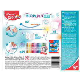 Blow Pen Art Kit in der Gruppe Kids / Stifte für Kinder / Filzstifte für Kinder bei Pen Store (129634)