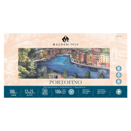 Aquarellpapier Portofino 100% Baumwolle 300g Satin 12x23cm 20 Sheets in der Gruppe Papier & Blöcke / Künstlerblöcke / Aquarellpapier bei Pen Store (129680)