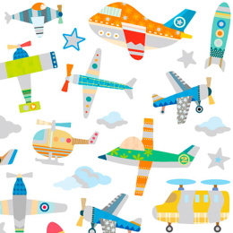 Stickers Flugzeug 1 blatt in der Gruppe Kids / Spaß und Lernen / Stickers bei Pen Store (129986)