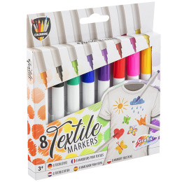 Stoffmalstifte 8er-Set in der Gruppe Basteln & Hobby / Farben / Textilmarker bei Pen Store (130033)