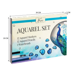 Aquarell-Set 25-tlg in der Gruppe Künstlerbedarf / Künstlerset / Einsteigerset bei Pen Store (130035)