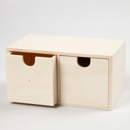 DIY Mini-Kommode 2 schubladen in der Gruppe Basteln & Hobby / Organisieren / Aufbewahrungsboxen bei Pen Store (130057)