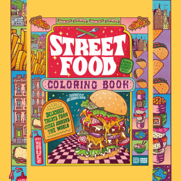 Street Food Coloring Book in der Gruppe Basteln & Hobby / Bücher / Malbücher für Erwachsene bei Pen Store (130062)